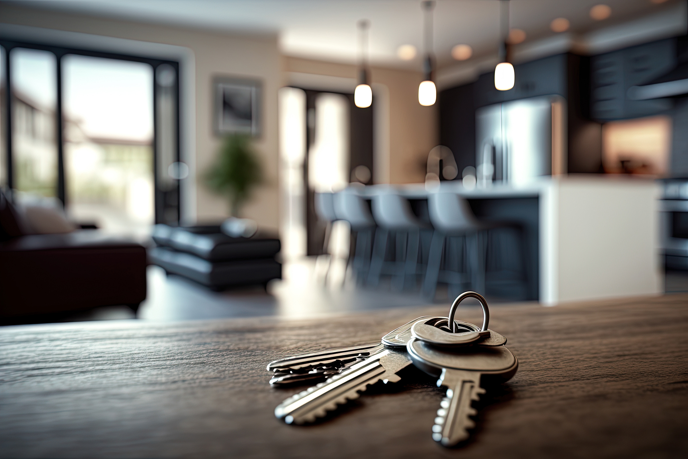 keys on table at The Oakley apartments in Tuscaloosa, AL